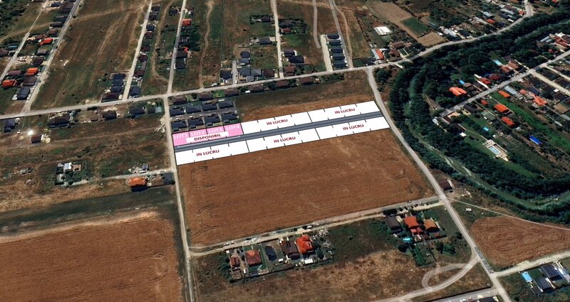 Afinului, Domnesti, 4 loturi, autorizatie de construire, stradal, comision 0%.