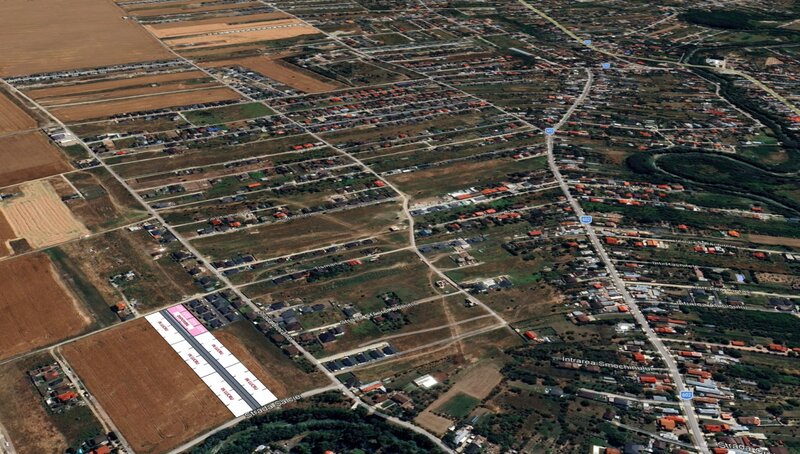 Afinului, Domnesti, 4 loturi, autorizatie de construire, stradal, comision 0%.